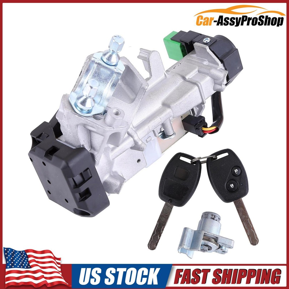 Ignition Switch Cylinder Lock Assembly Set w/2 Keys for Honda Pilot 2009-2015