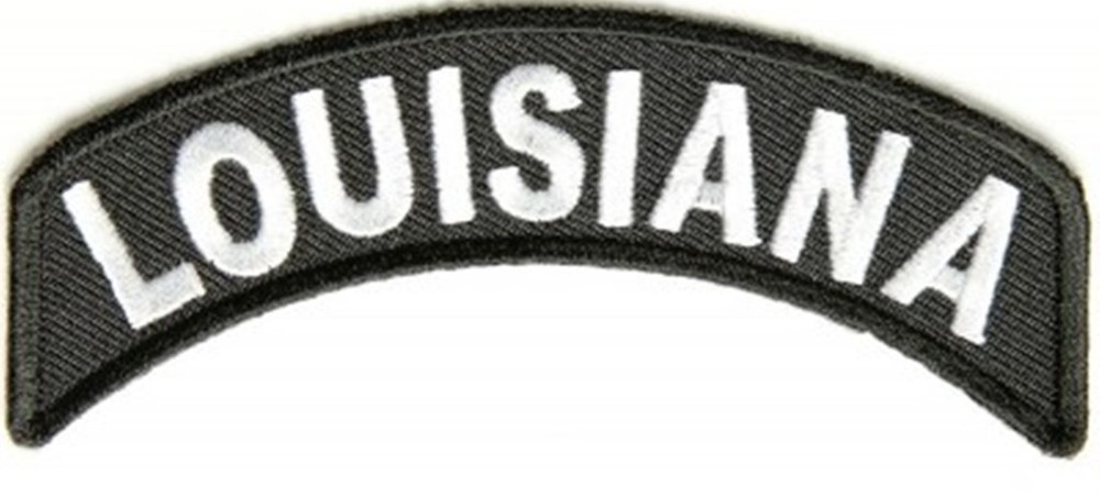 Louisiana Mini Rocker Motorcycle Patch Biker Patch