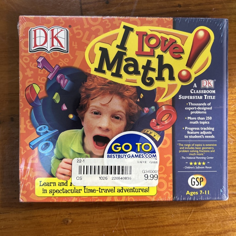 DK I Love Math! For ages 7-11  PC CD
