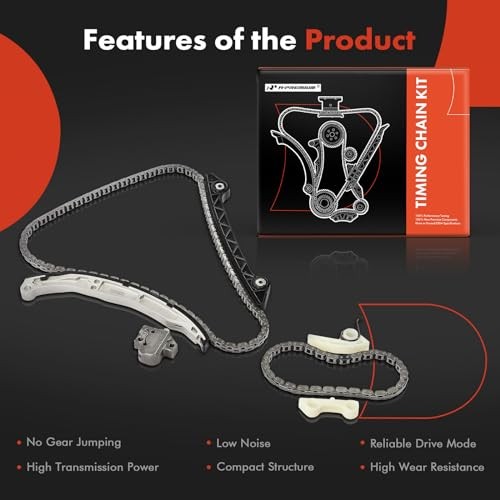 14PCS Engine Timing Chain Kit W/Sprocket & Tensioner & Guide Compatible with