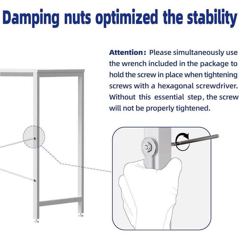 Small Computer Desk W/ Storage Bag Headphone Hook Easy Assembly Sturdy Structure