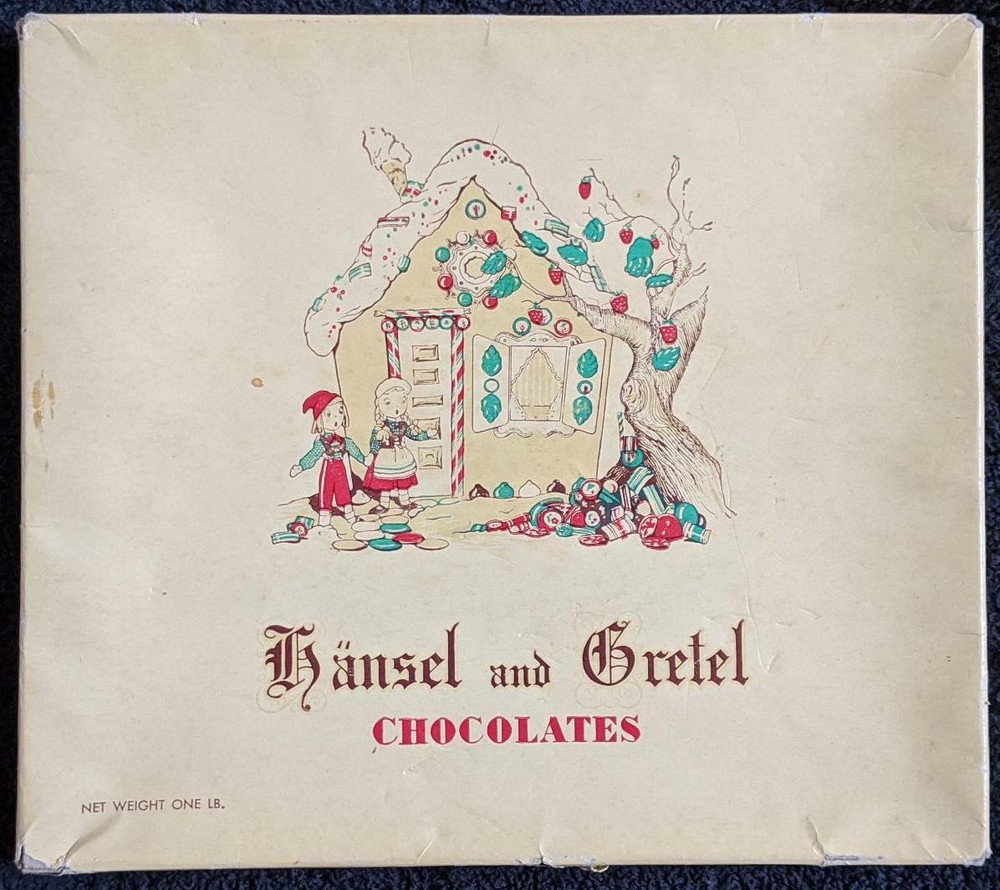 Vintage Hansel and Gretel Chocolates Candy Empty Box