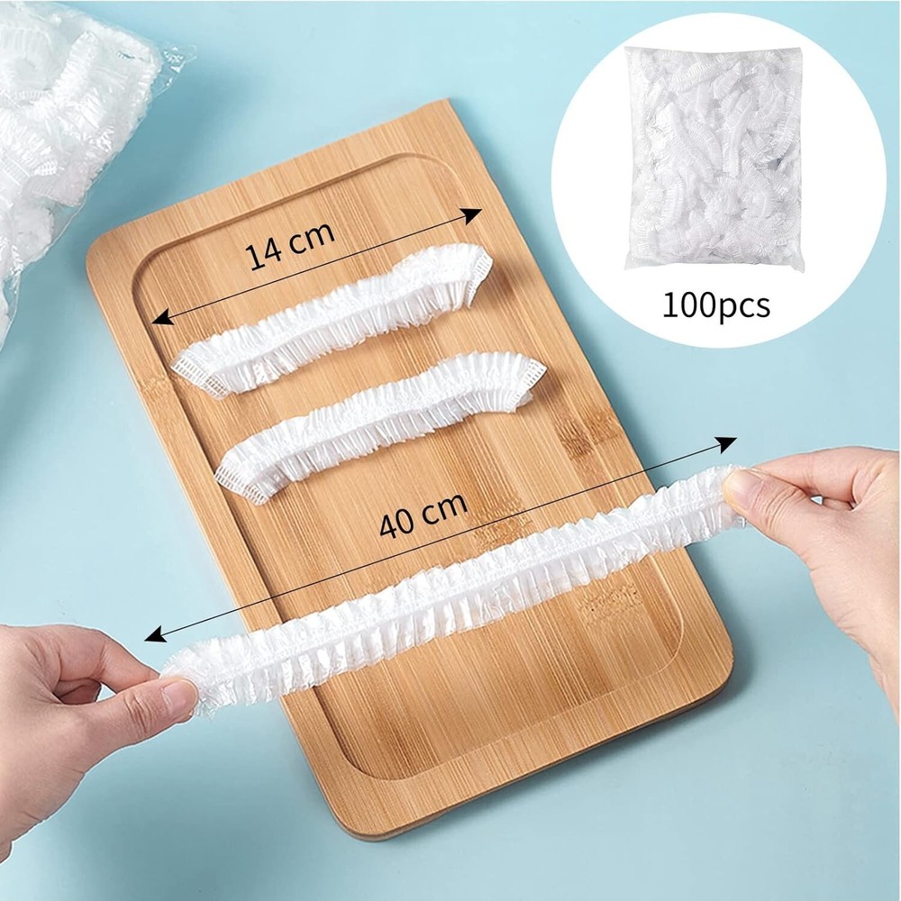 300pcs Reusable Elastic Stretch Fresh Keeping Covers Kitchen Food Plastic Wrap