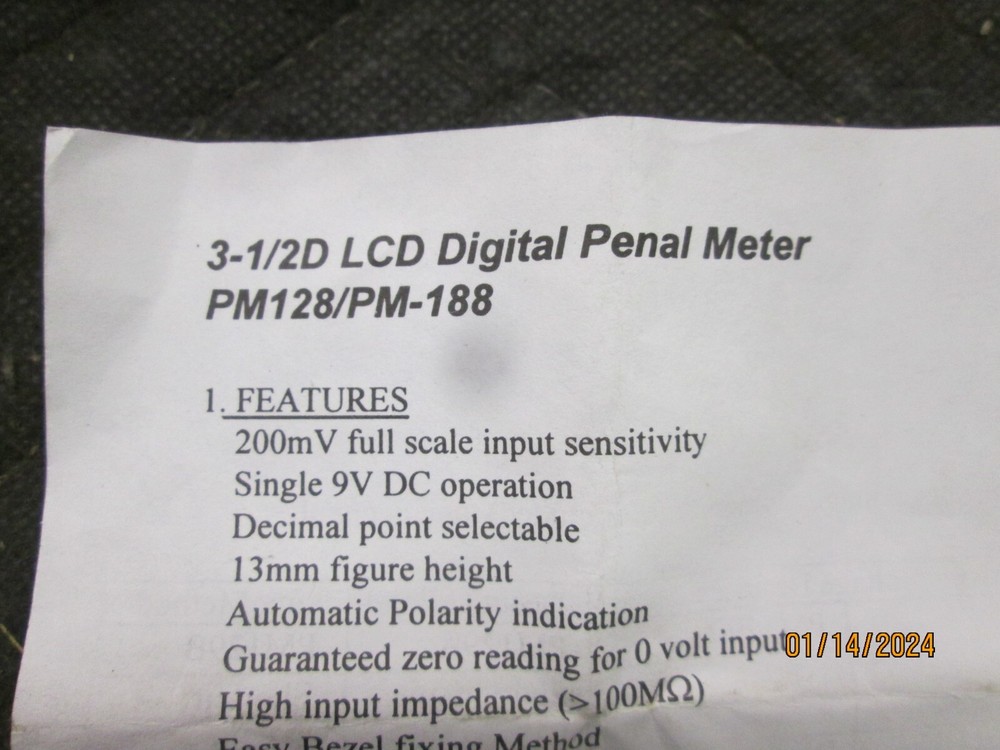 C+C PM-128 Universal Digital Panel Meter LED Display 3.5", 4 Bits 0-500V DC