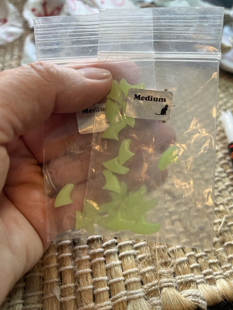 Kitty Caps Nail Caps for Cats Medium Clear