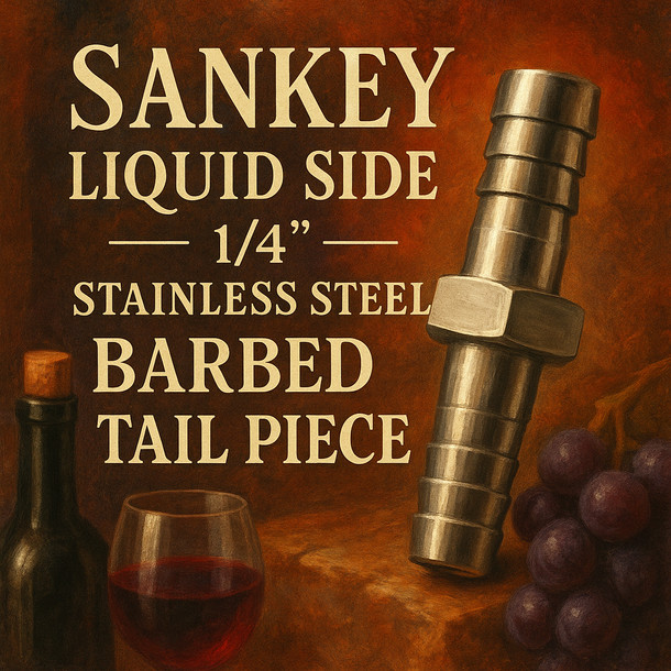 Sankey Sankey Liquid Side 1/4in Stainless Steel Barbed Tail Piece