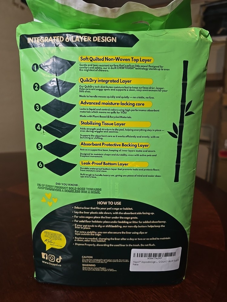 Hoppd Disposable Cage Liners For Critters
