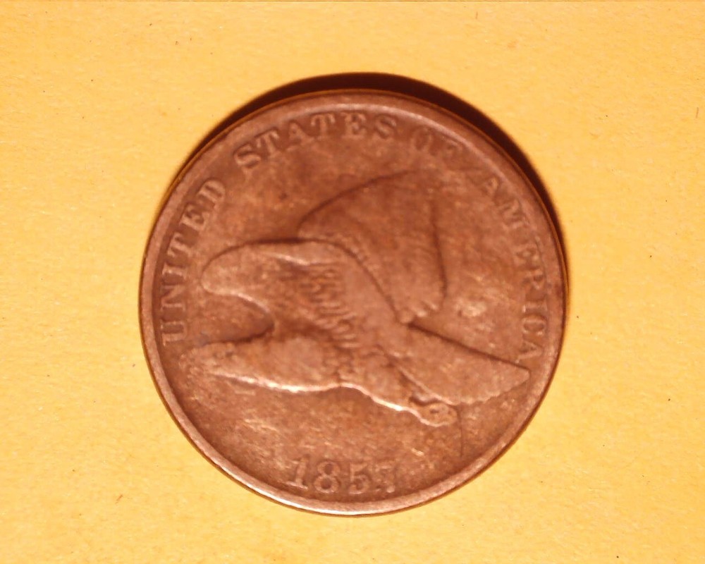 1857  FLYING EAGLE  PENNY  VG COND. **805-4
