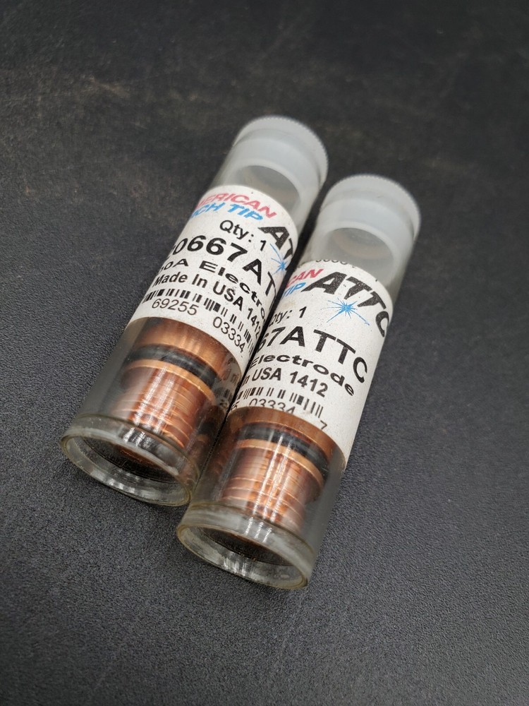 2 American Torch Tip Twin Threaded Electrodes 200A USA