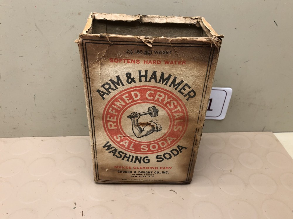 Vintage Arm & Hammer Washing Soda - Empty Box