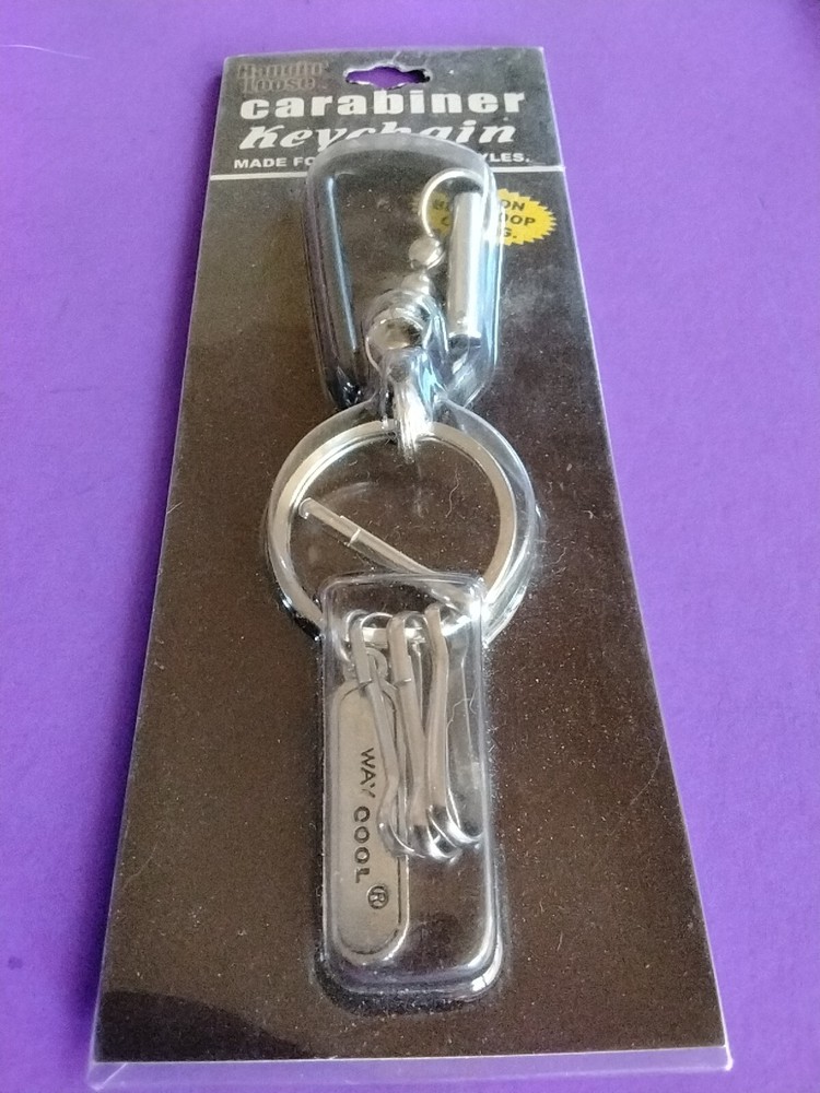 Carabiner Keychain With Clips