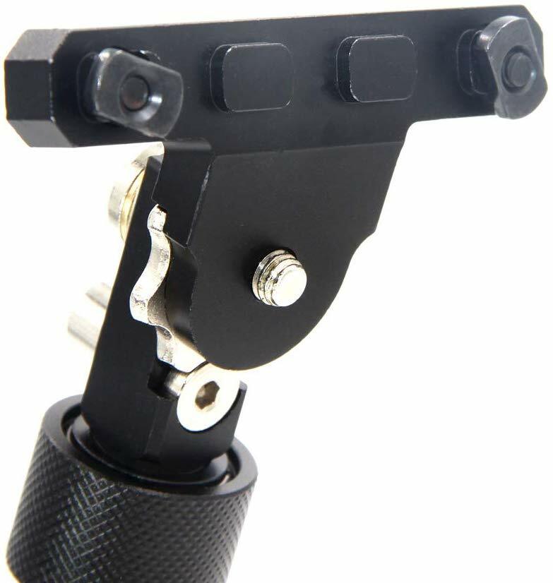 6''-9'' Adjustable M-LOK Bipod Side Rail Direct Attach 5 settings for leg length