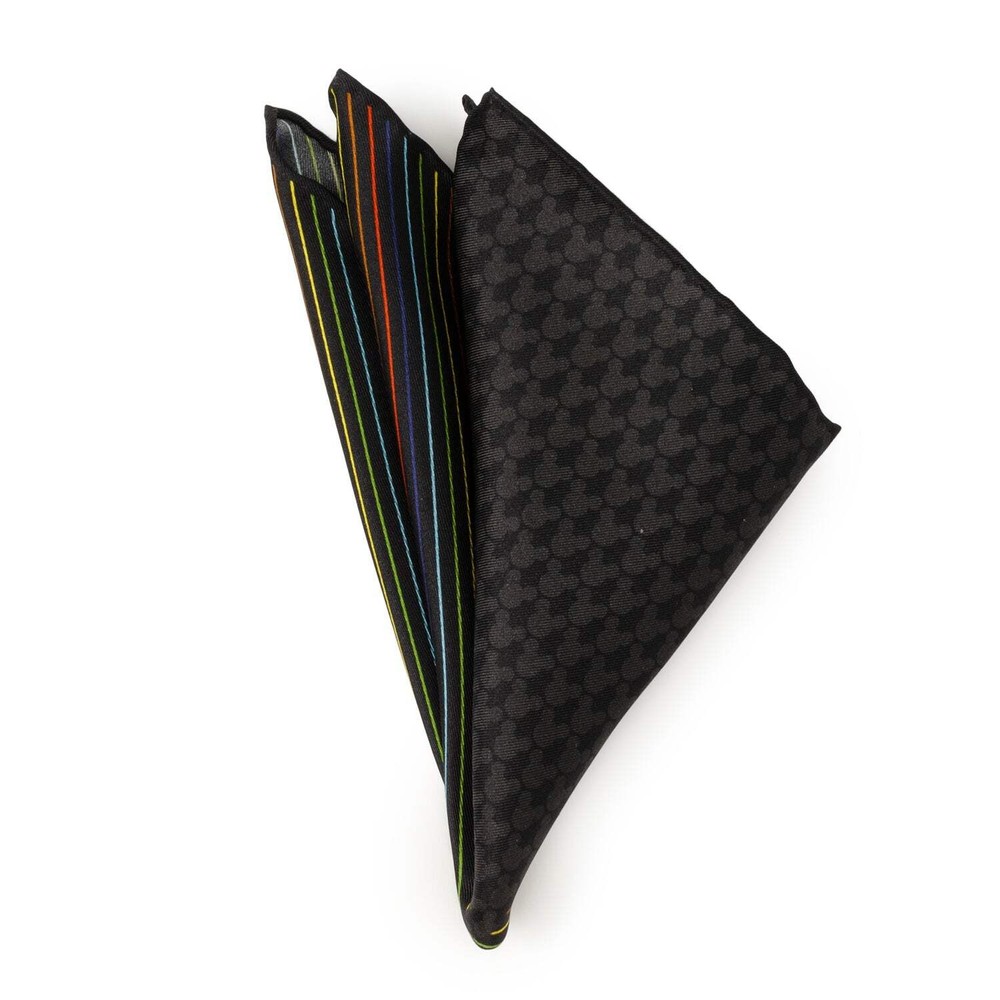 Disney Mickey Mouse Silhouette Rainbow Pocket Square