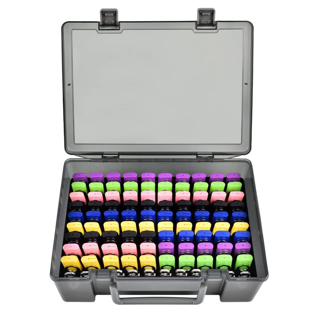 Flash Drive Case USB Memory Stick SD Card Storage Organizer- Holds 104pcs Thu...