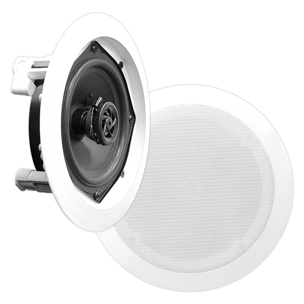 Pair New Pyle PDIC61RD 6.5'' Two-Way In-Ceiling Speaker System