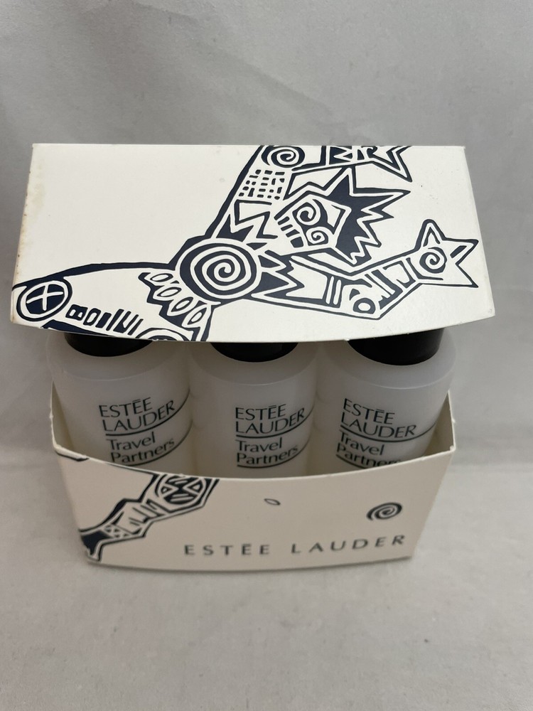 Estee Lauder Travel Partners Empty Plastic Bottles Set Box for Shampoo for Soap