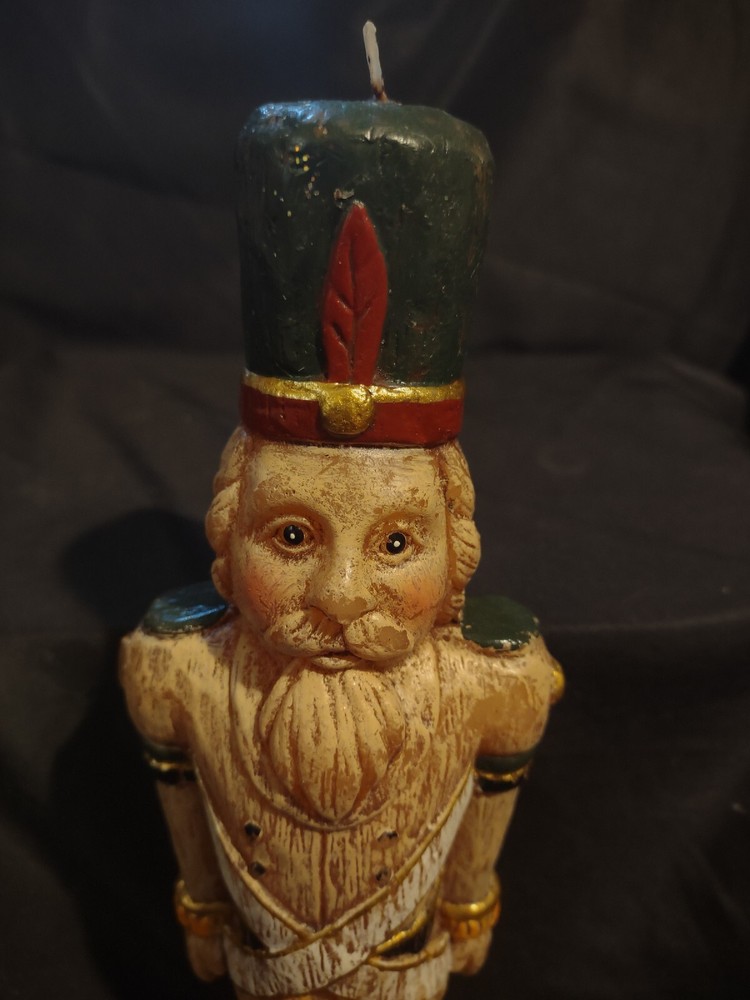 Pottery Barn Nutcracker Christmas Candle 11” Hong Kong