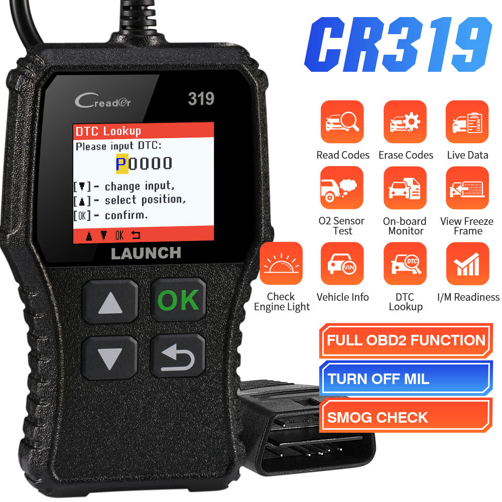 Automotive OBD Code Reader OBD2 Scanner Car Check Engine Fault Diagnostic Tool
