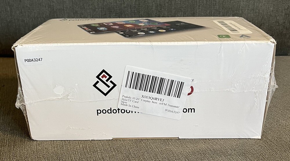 PODOFO 10.26" Multimedia Smart Screen Player Wireless Carplay Android Navigation