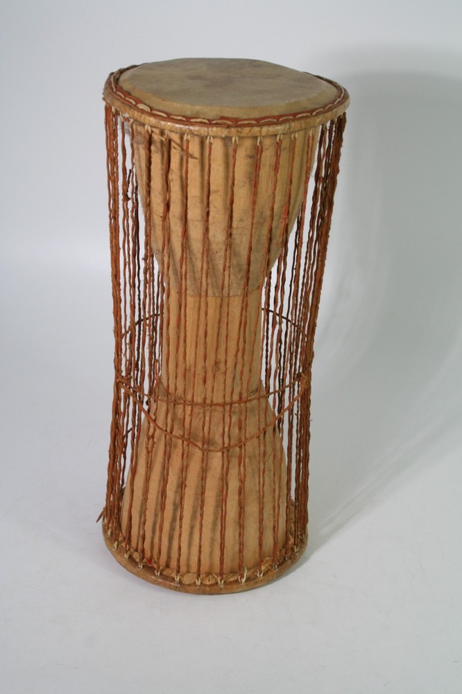 Vintage African Djembe Talking Drum