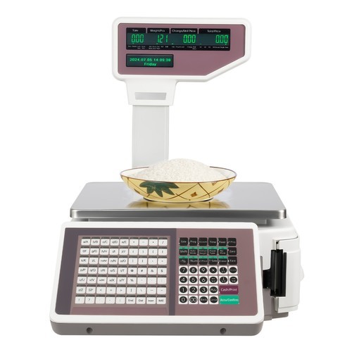 Electronic Weight Scale With Thermal Label Printer Digital Price Computing Scale