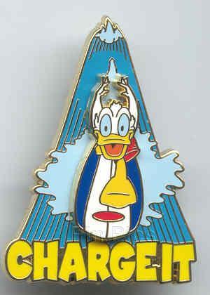 Disney Charge It Donald Duck 3D Pin