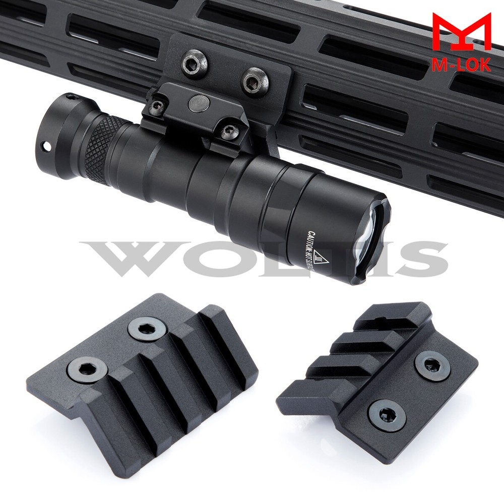M-Lok Keymod Offset Flashlight Mount M300 M600 Light Scout Light Combo US