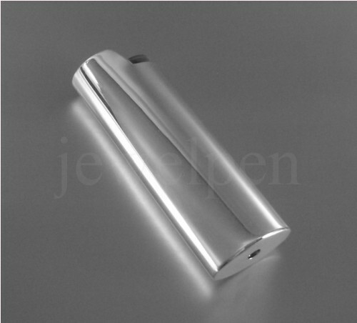 Mini Bic Lighter Case 925 Sterling Silver 2.5X6 Classic Smooth High Gloss (V2)