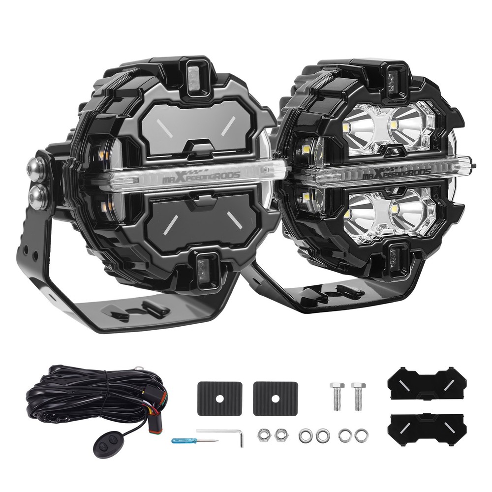 maXpeedingrods 3.5" LED Driving Lights Offroad Fog Lamp Auxiliary Pods For Jeep