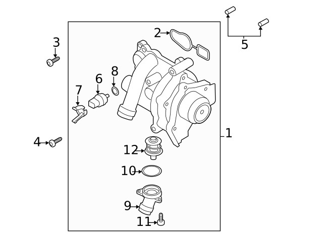 Genuine Audi Temp Sensor Retainer Spring 06H-121-142-C
