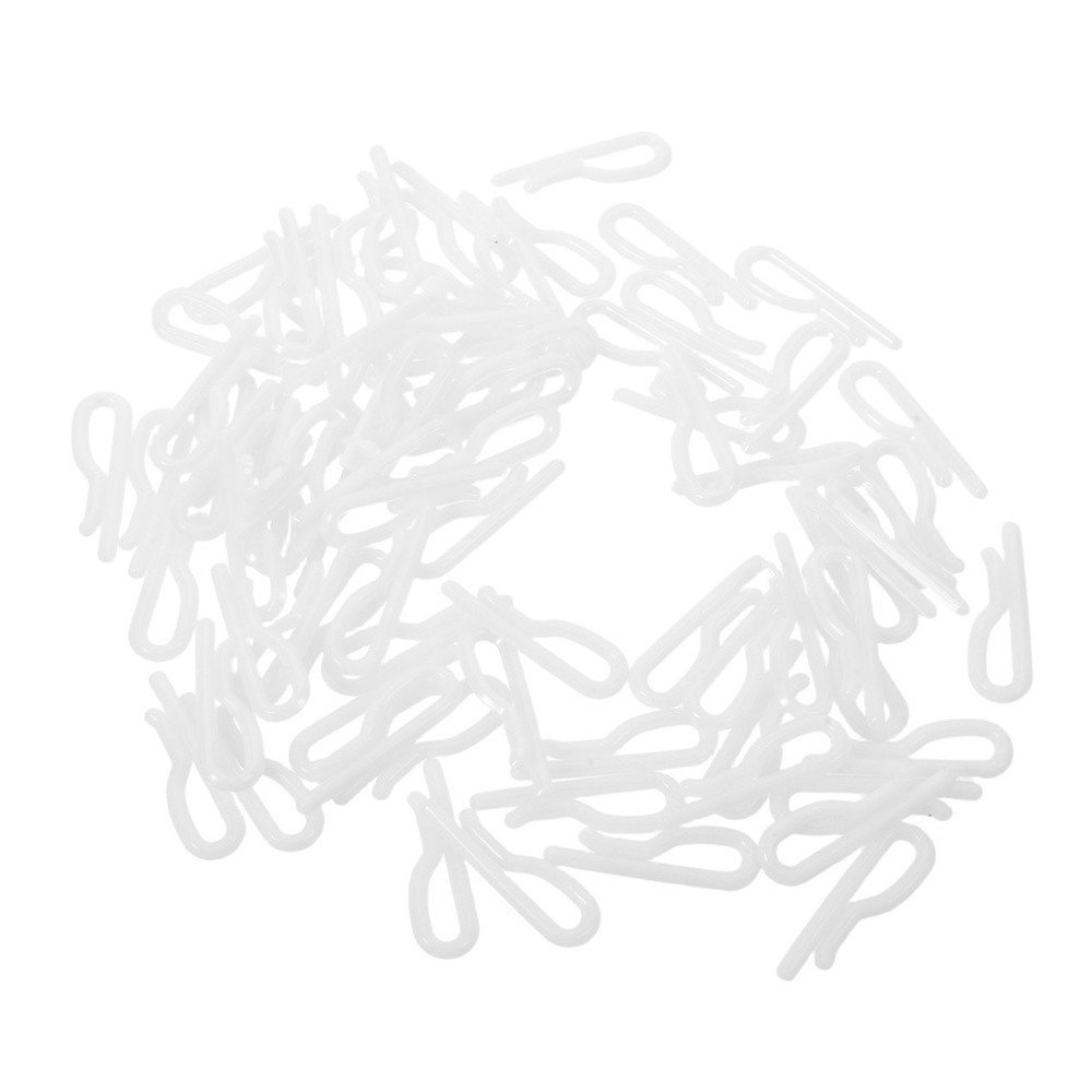 100PCS Plastic Allgator Clips for Fabric - Plastic Garment Packing Clip for