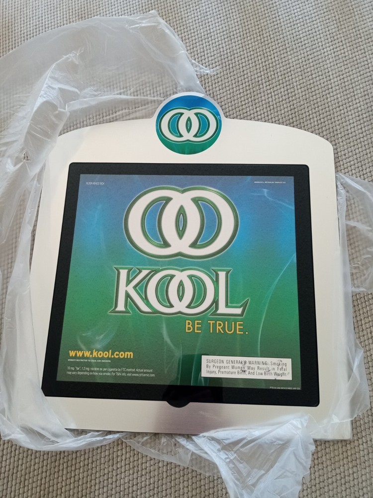 kool advertising display(16x12)acrylic/kool be true/pre-owned?