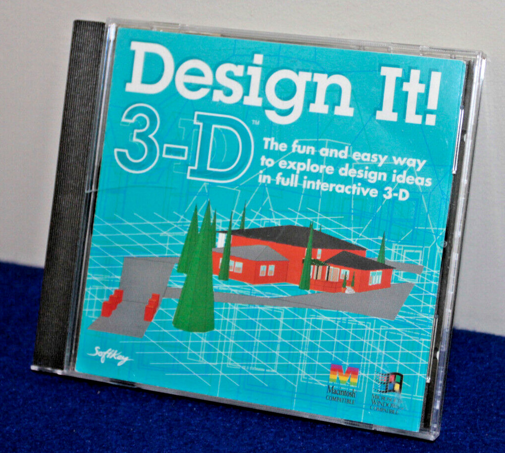 Softkey Design It 3-D (CD-ROM, Windows) Disc with User Insert Only