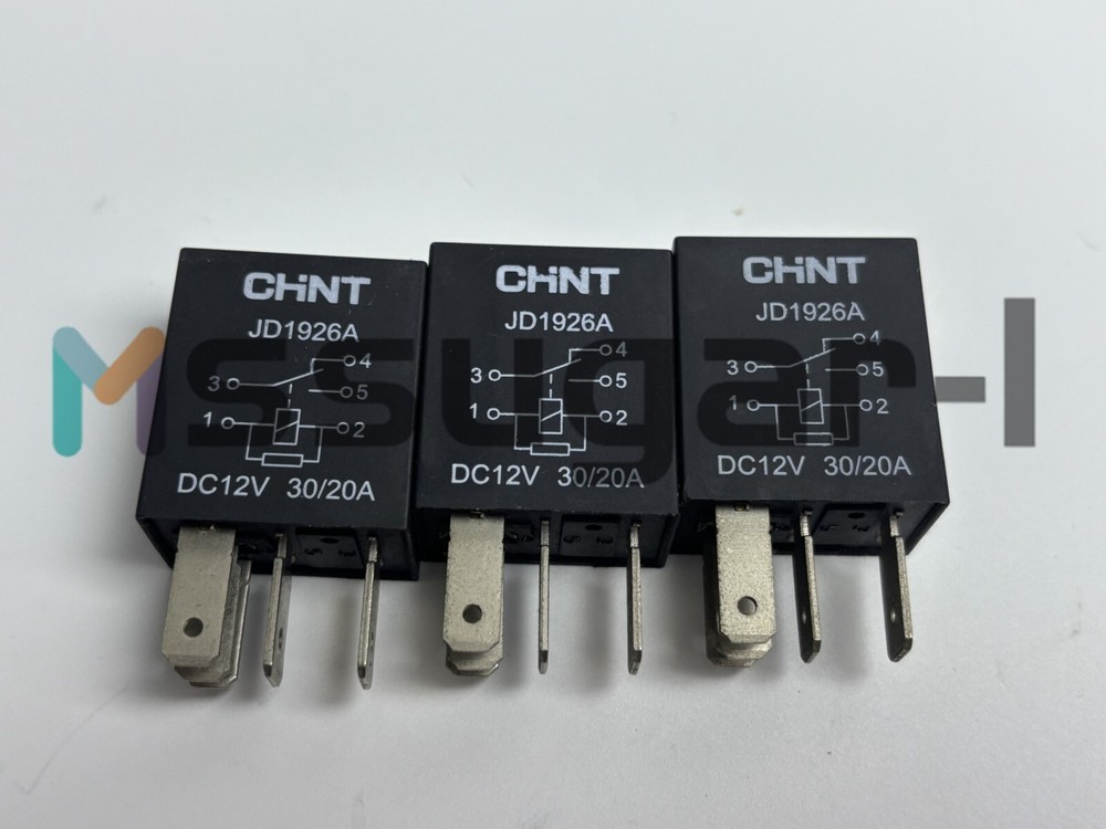 3PCS New JD1926A 30A/20A 12V Relay 5 Pins For CHNT #Z