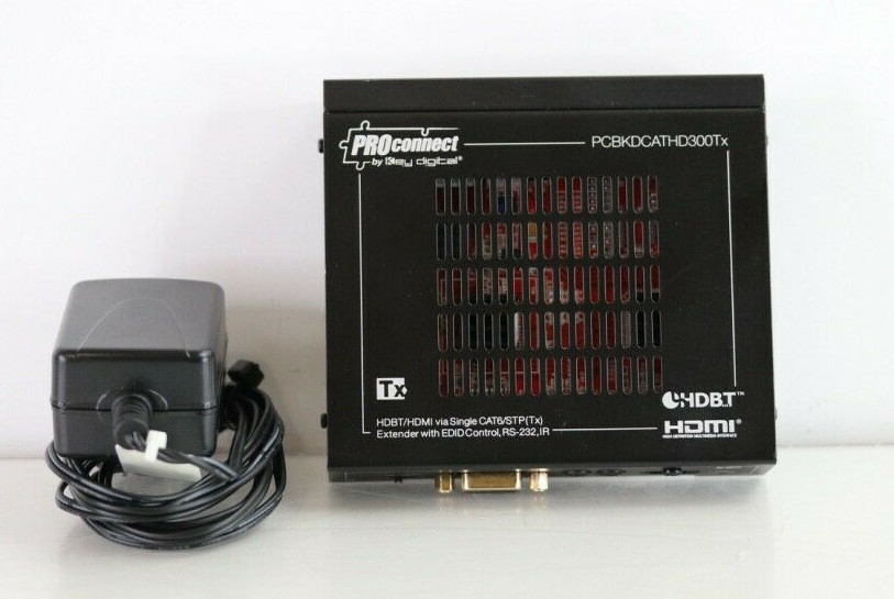 Key Digital KD-CATHD300LiteTX HDMI Video Console Transmitter With PSU d386
