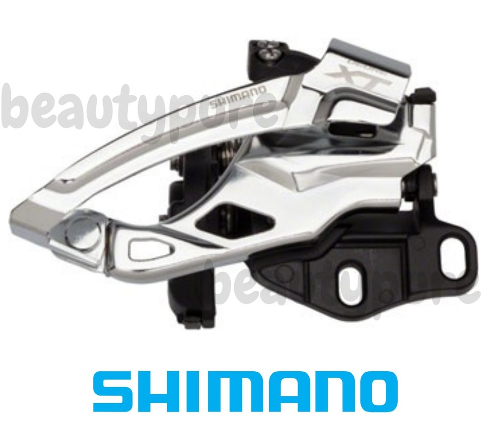 Shimano XT (FD-M785) Bike Front Derailleur 2x10 speed E-type Dual Pull Silver