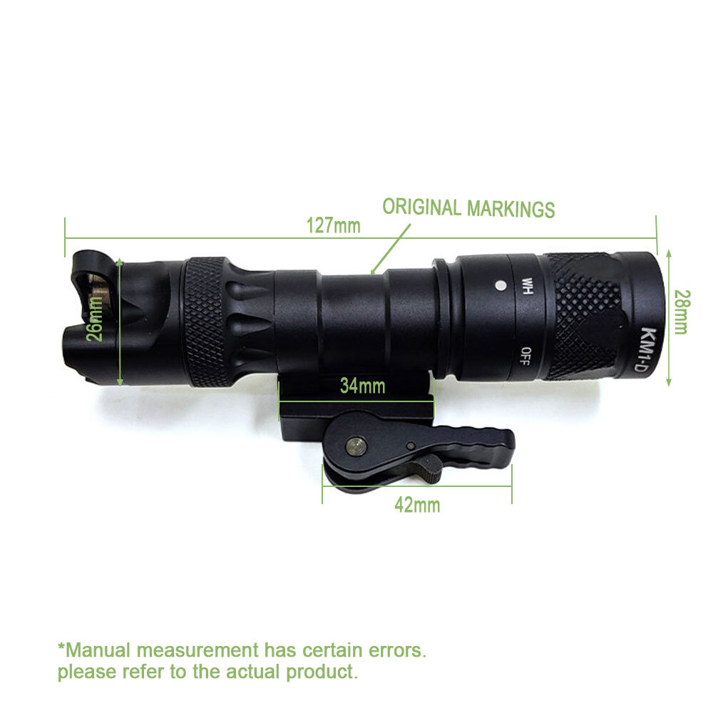 M323V Tactical Light Multi-function Constant &Strobe Hunting Light with QD Mount