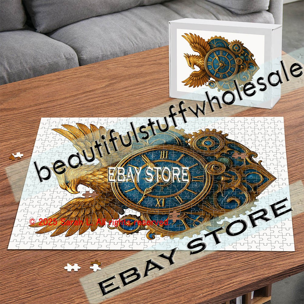 500 piece jigsaw puzzle Eagle Clock Fantasy