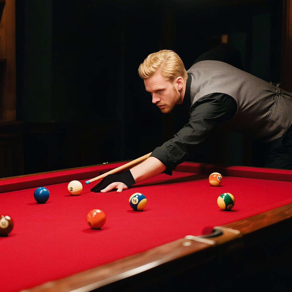 Pre-Cut Pool Table Felt Replacement Kit - 8Ft Billiard Cloth W/Gloves, Strips &