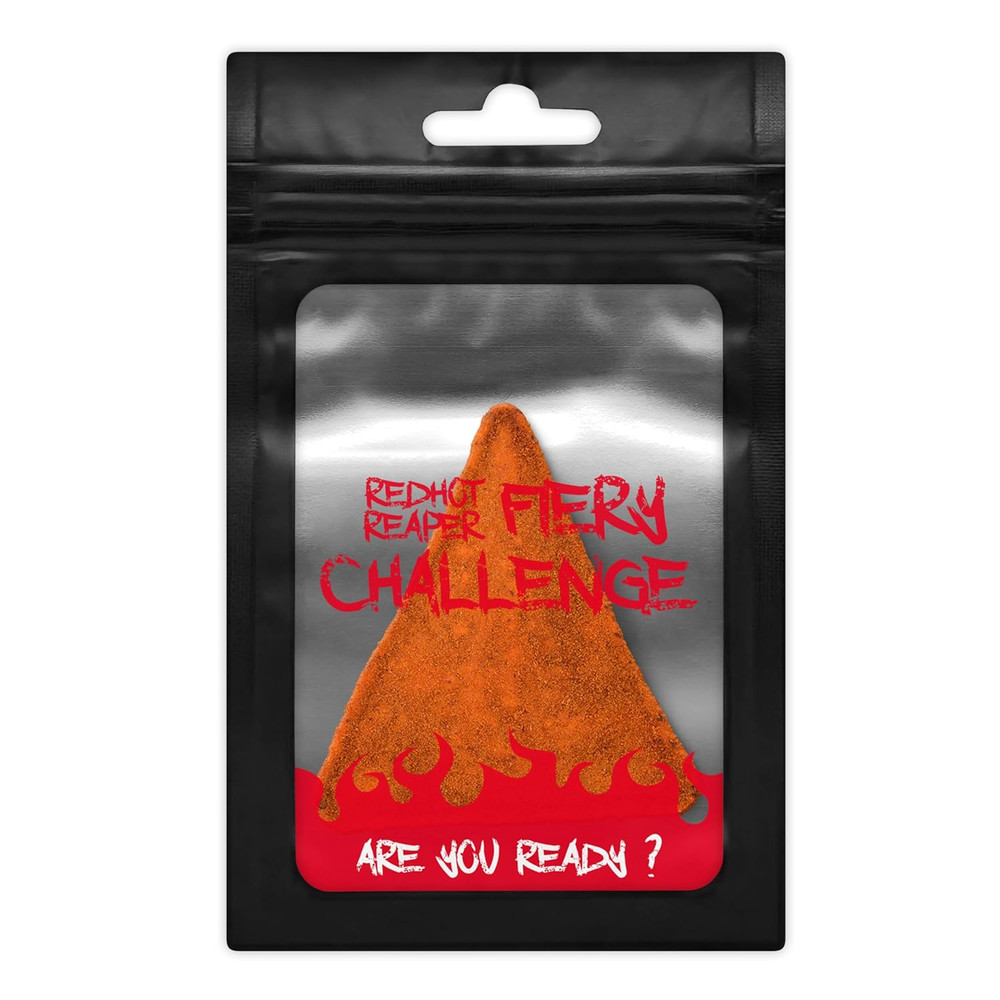 – (2 Pack) Chip Challenge Hottest Snack – Carolina Reaper Spicy Challenge - S...