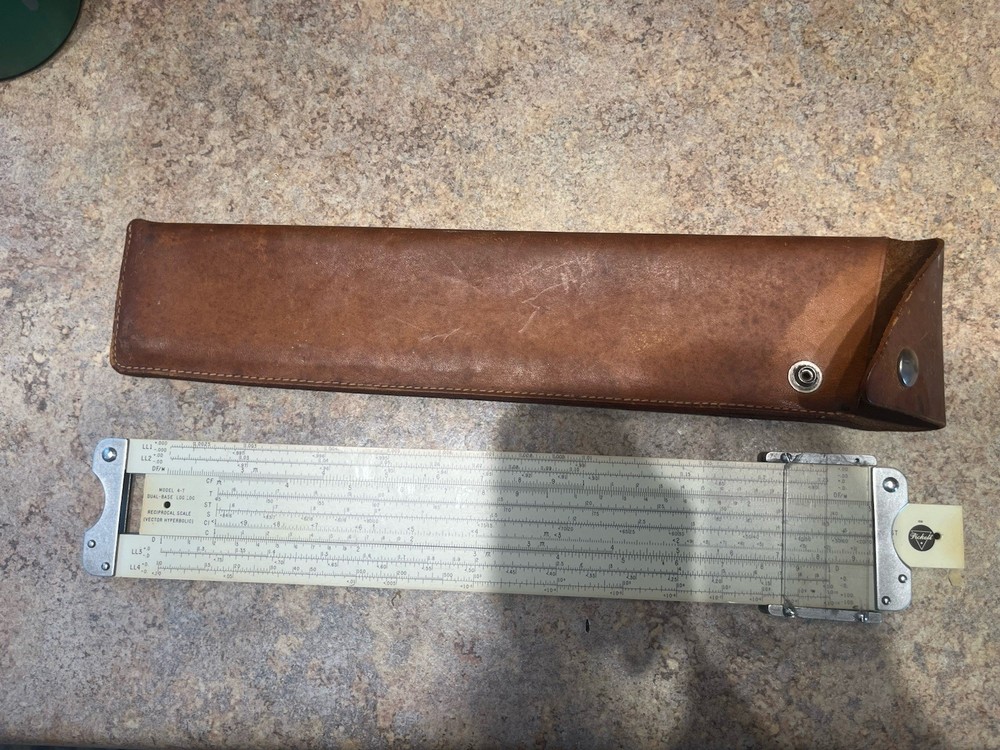 Dual base log log slide rule Picket Model 4-t