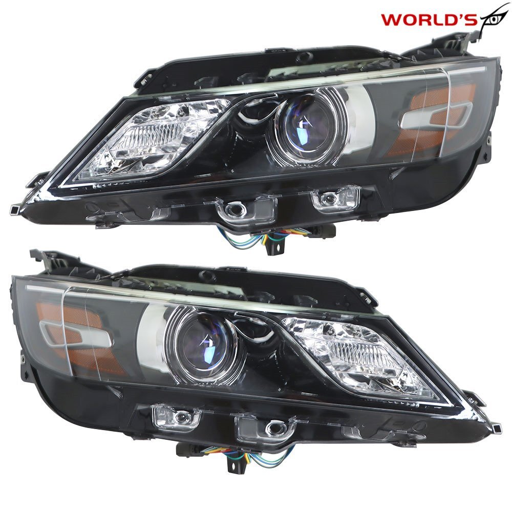 For 2015-2020 Chevrolet Impala Headlights Halogen Type Black Housing Right&Left