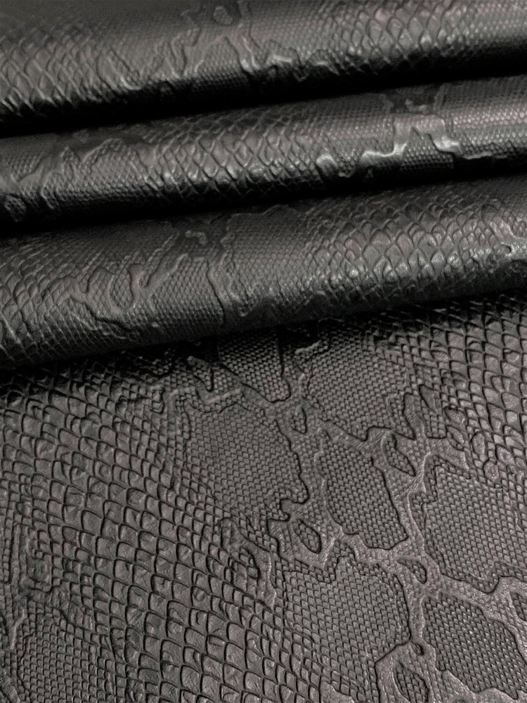 Python Embossed Black Color (100% Genuine skin)