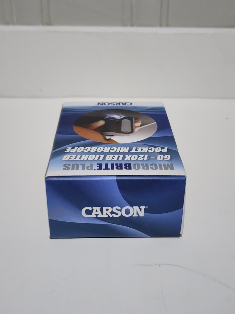 Carson MicroBrite Plus 60x - 120x LED Lighted Zoom Pocket Microscope