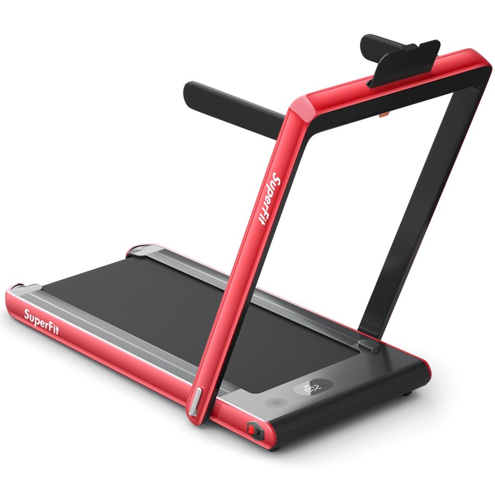 2.25HP 2 in 1 Dual Display Folding Jogging Machine Treadmill APP Speaker