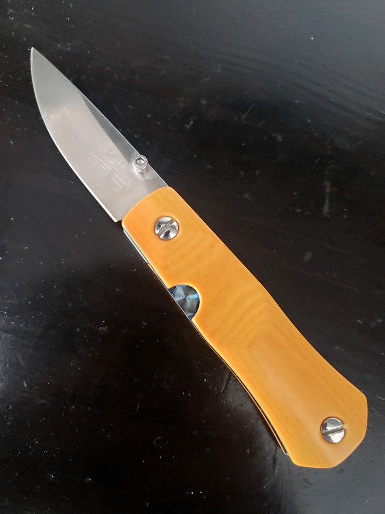 Kevin Hoffman Custom Knife Titanium Micarta