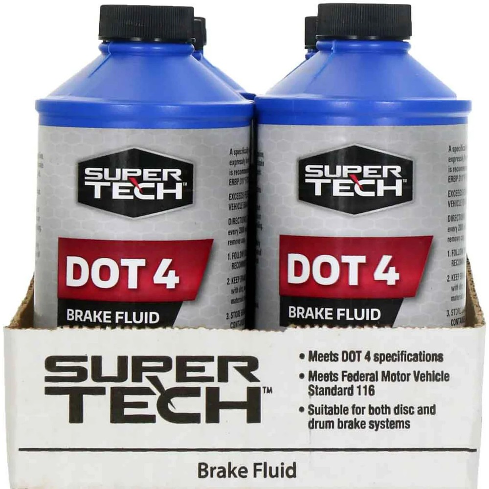 (12 pack) Super Tech Dot 4 Brake Fluid, 12 fl oz