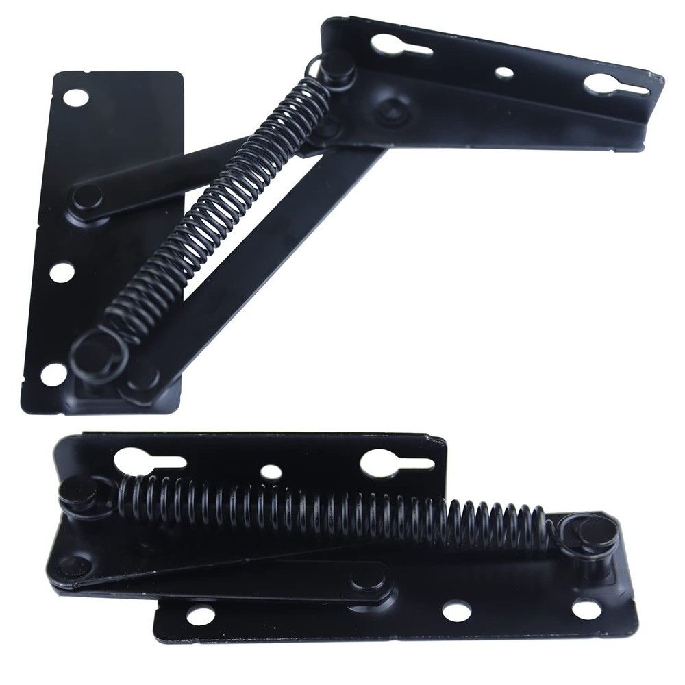 80 Degree Foldable Lifting Bracket 1 Pair Heavy Duty Spring Hinges Widely Used