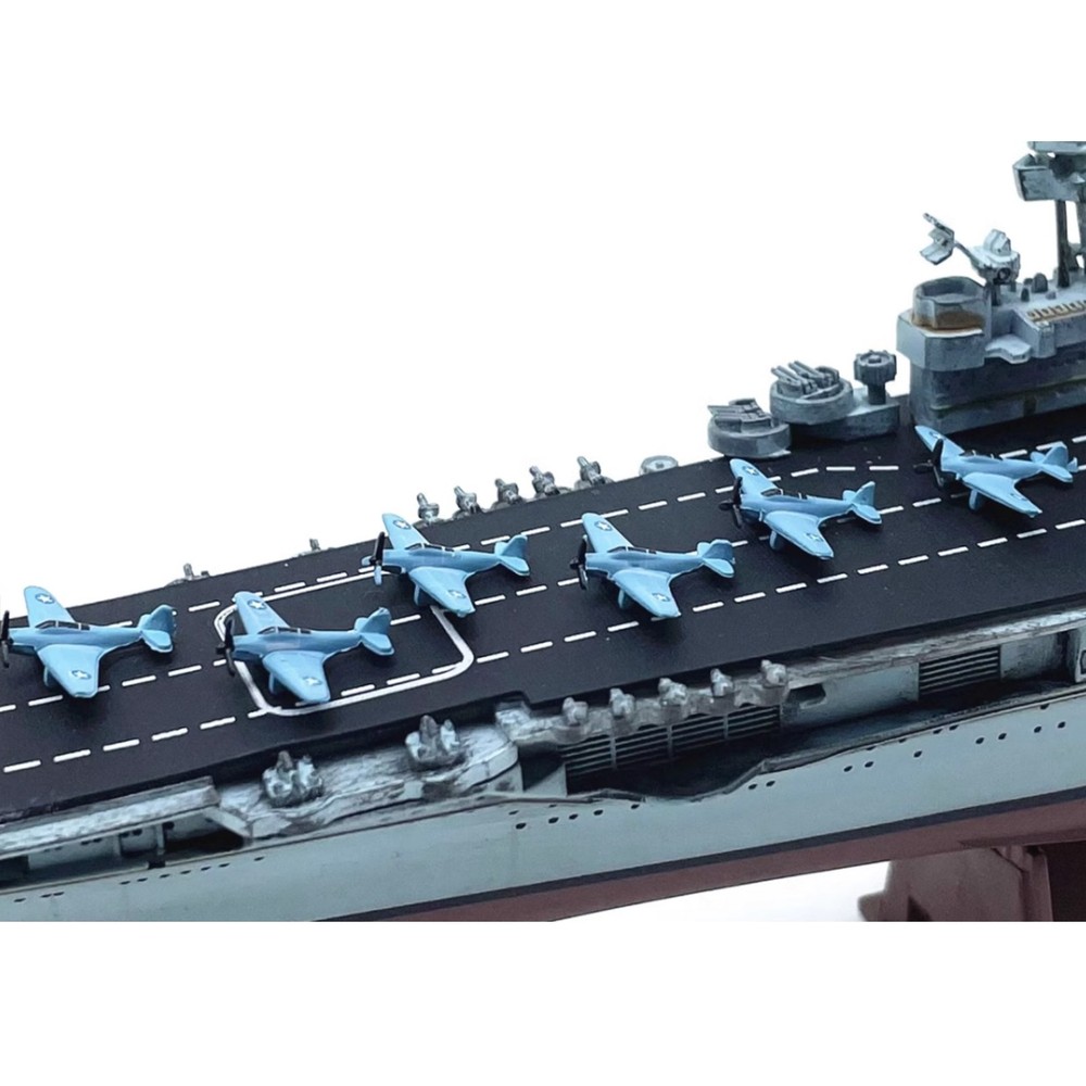 6PCS/Set 1cm 1/1000 US Aircraft Carrier TBD High Simulation Plane Model E