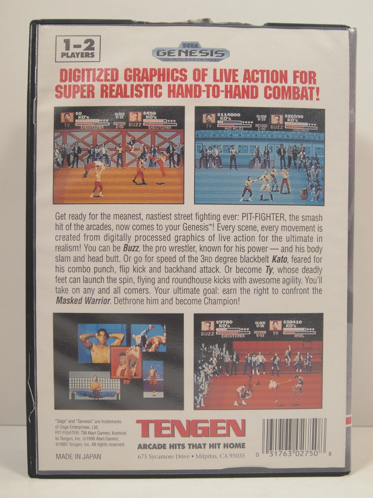 Pit-Fighter Case (SEGA Genesis) Authentic BOX ONLY